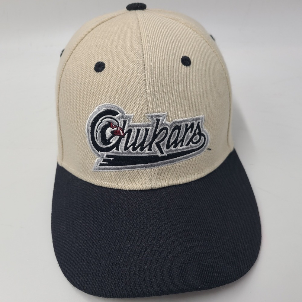 Idaho Falls Chukars Hat Adjustable‎ Beige Black MiLB Pioneer League Baseball Men